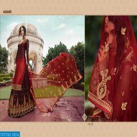 ZUBEDA AZZAA SATIN GEORGETTE PARTY WEAR INDIAN DESIGNER LEHENGA STYLE SUIT SUPPLIER