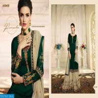 ZUBEDA LAUNCH AASHKA SATIN GEORGETTE WITH EMBROIDERY WORK PLAZZO STYLE SUIT