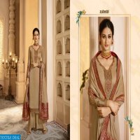 ZUBEDA PRESENTING SUVARNA SATIN GEORGETTE EMBORIDERY WORK SUIT OUTFIT