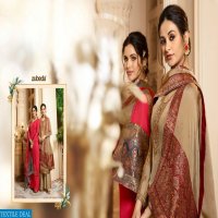 ZUBEDA PRESENTING SUVARNA SATIN GEORGETTE EMBORIDERY WORK SUIT OUTFIT