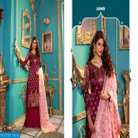 ZUBEDA SEHER SILK JACQUARD WITH DIAMOND WORK HEAVY LOOK PARTY WEAR SUIT SUPPLIER
