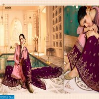 ZUBEDA SUGANDHA SATIN GEORGETTE SHARARA STYLE PARTY WEAR SUIT 16801-16806 SERIES