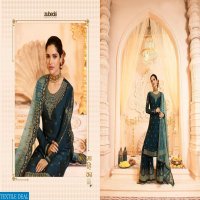 ZUBEDA SUGANDHA SATIN GEORGETTE SHARARA STYLE PARTY WEAR SUIT 16801-16806 SERIES