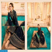 ZUBEDA SUGANDHA SATIN GEORGETTE SHARARA STYLE PARTY WEAR SUIT 16801-16806 SERIES