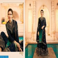 ZUBEDA SUGANDHA SATIN GEORGETTE SHARARA STYLE PARTY WEAR SUIT 16801-16806 SERIES