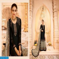 ZUBEDA SUGANDHA SATIN GEORGETTE SHARARA STYLE PARTY WEAR SUIT 16801-16806 SERIES