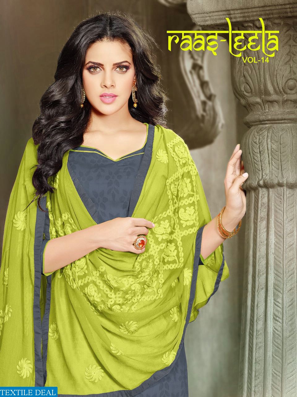 Raasleela14 Export cotton jacquard Dress material textiledeal.in