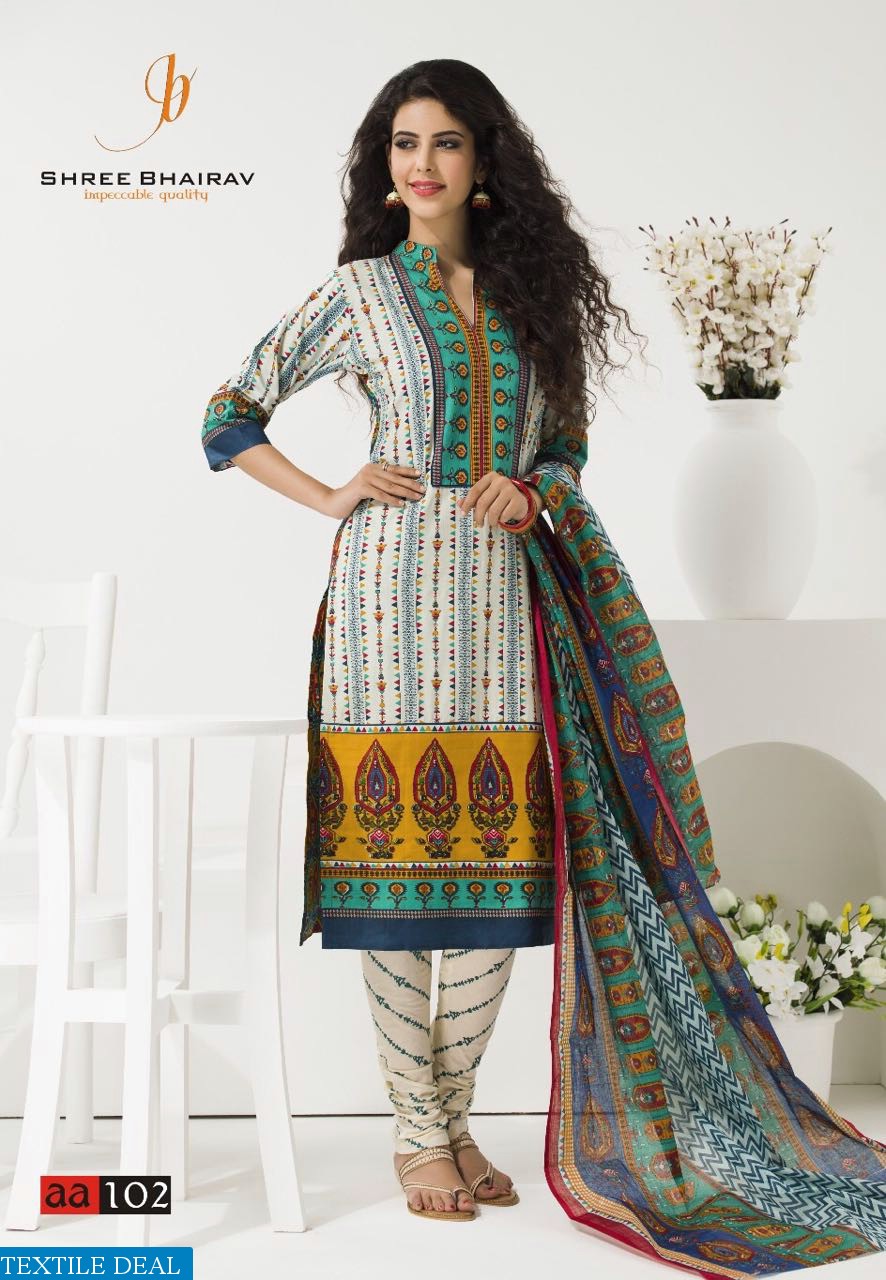 SHREE BHAIRAV AANYAA vol-2 PURE COTTON DRESS MATERIAL - textiledeal.in
