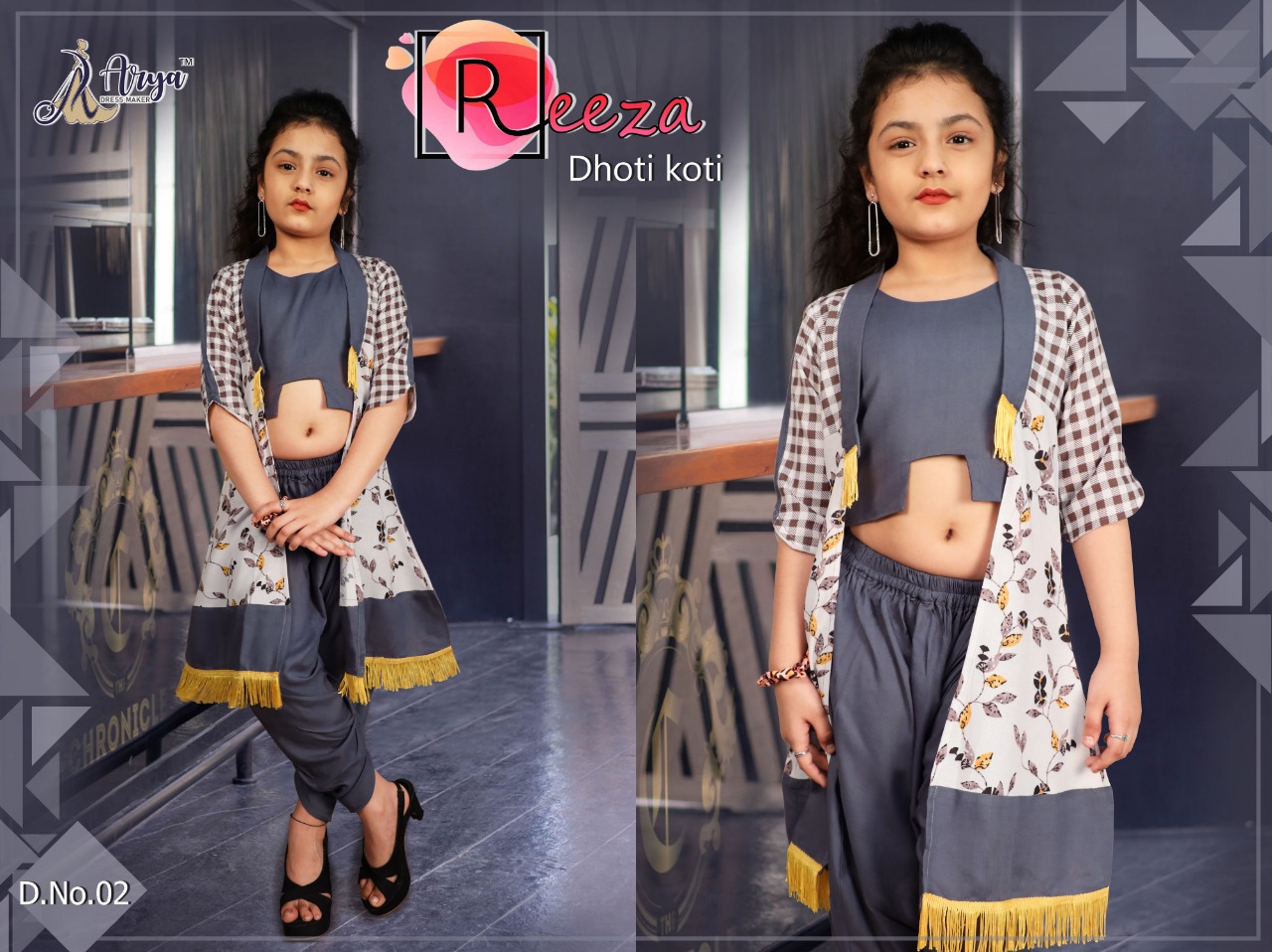 REEZA DESIGNER STYLISH DHOTI WITH KOTI 