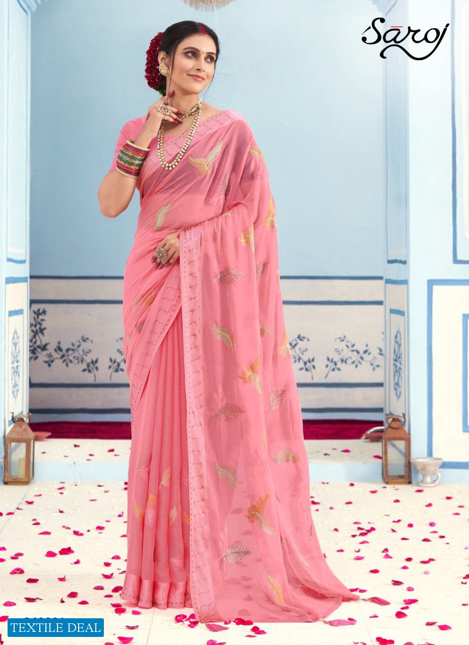 SAROJ TEXTILE SIMER FANCY SAREE 