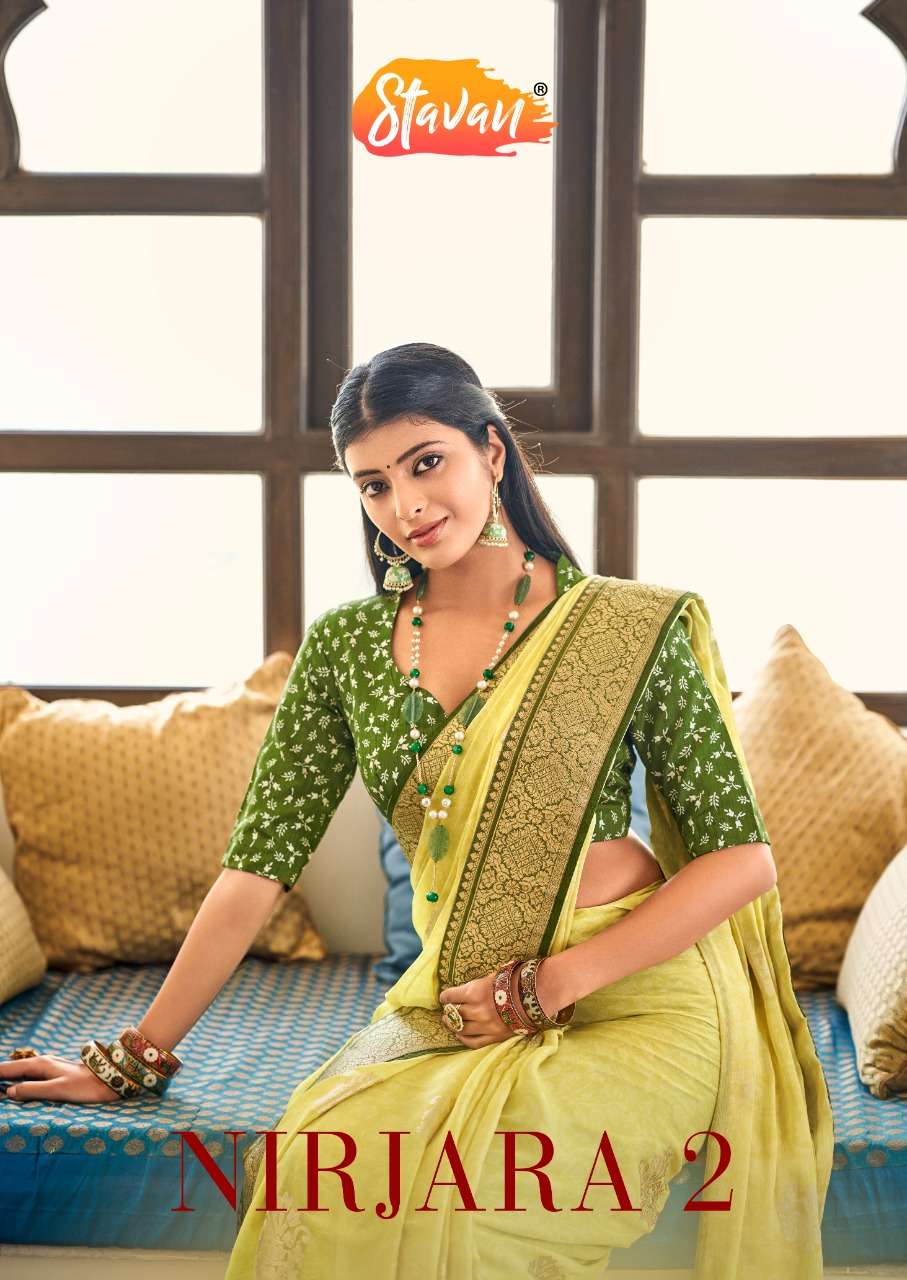 STAVAN NIRJARA VOL 2 SILKY FANCY SAREES 