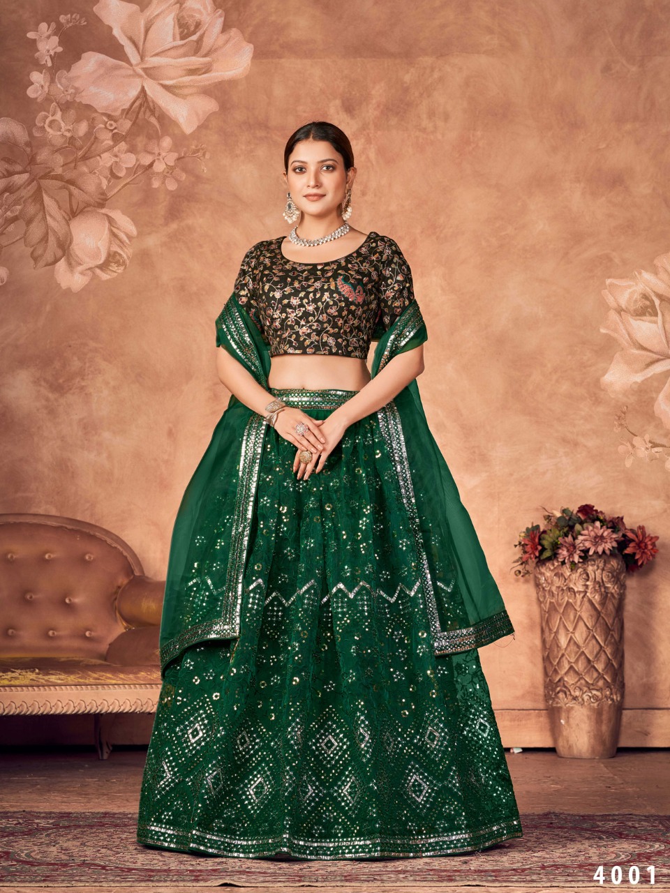 STYLISHTA AAKRUT VOL 4 HEAVY BANGLORI SILK ASTONISHING LEHENGA CATALOG