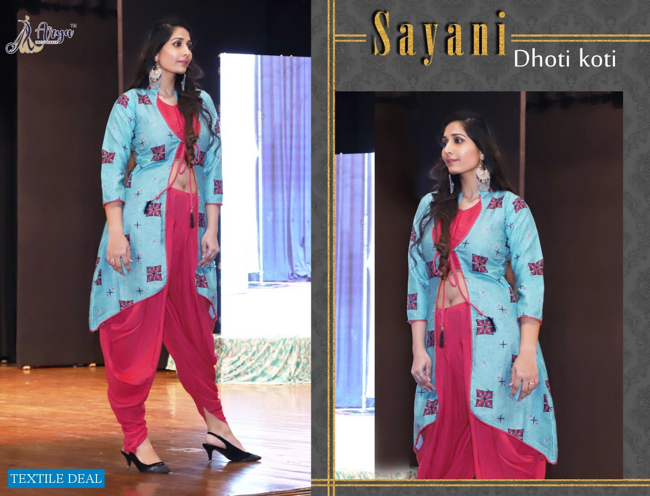 Arya Sayani Kurti With Dhoti And Koti 