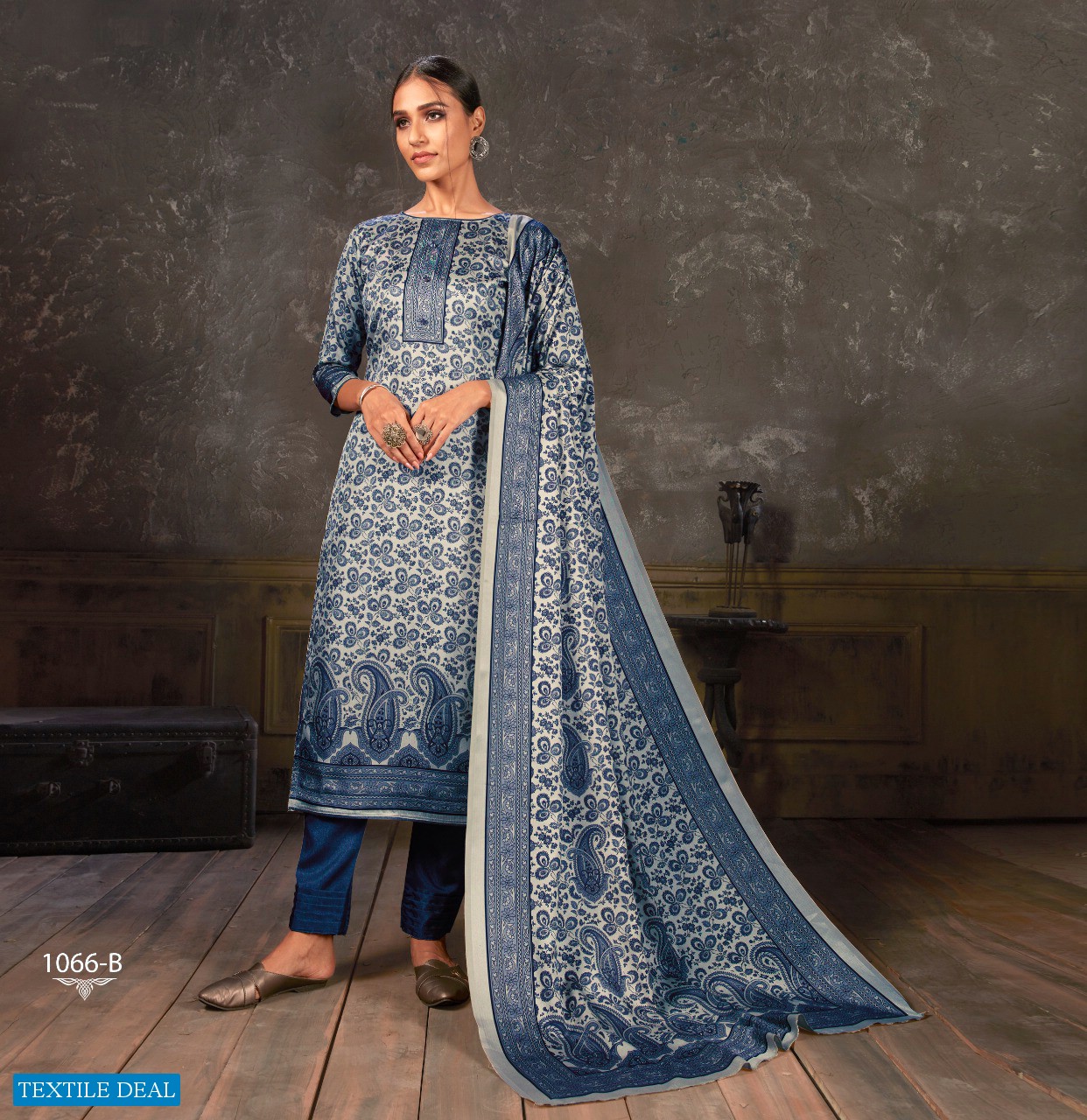 Bipson Noor 1066 Wholesale Tussar Silk Dress Material textiledeal.in