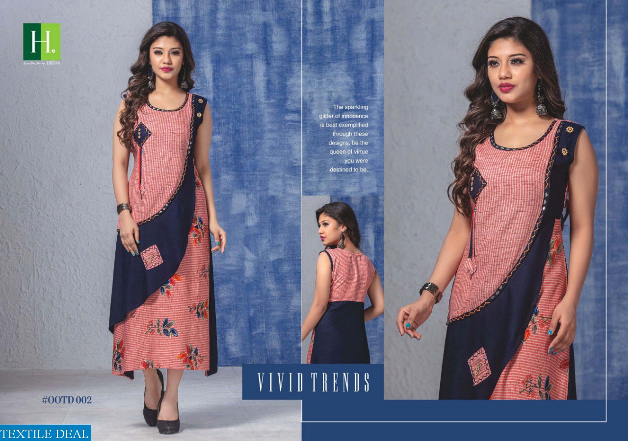 2 colour kurti