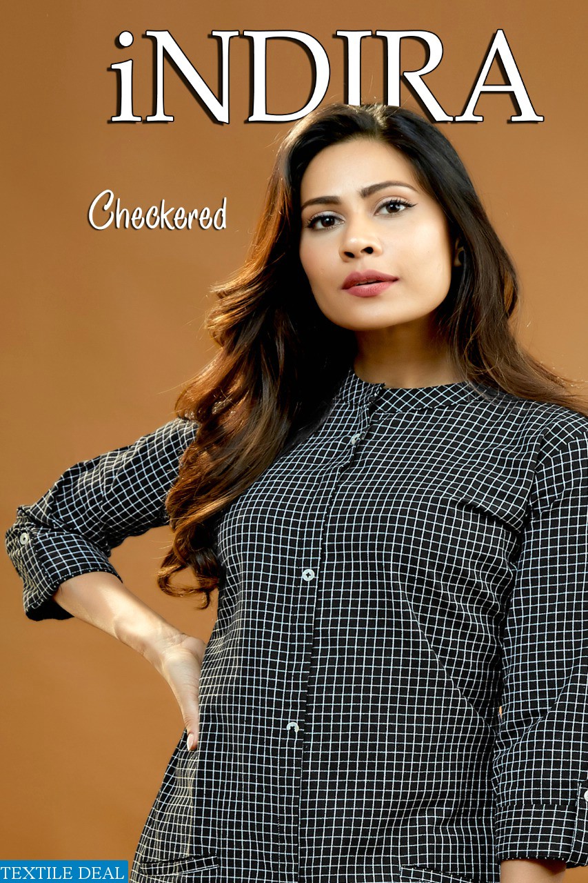 cotton check kurtis