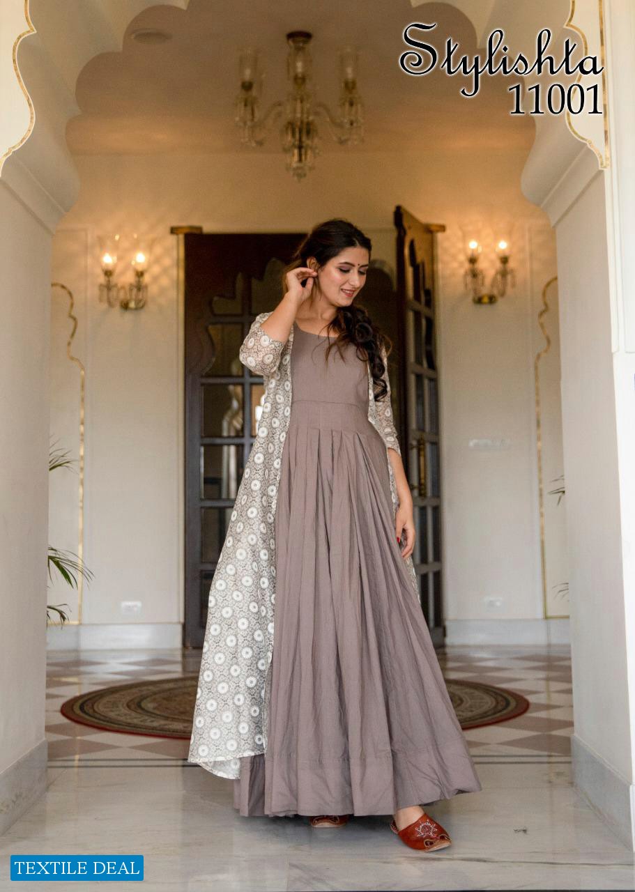 designer gown with jacket