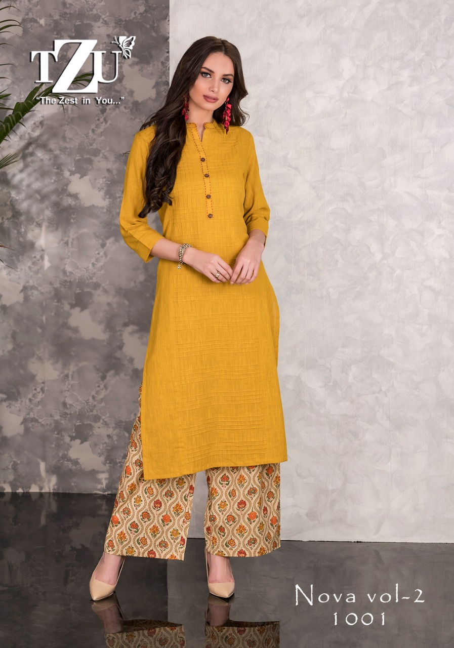 TZU NOVA VOL 2 COTTON KURTI WITH 