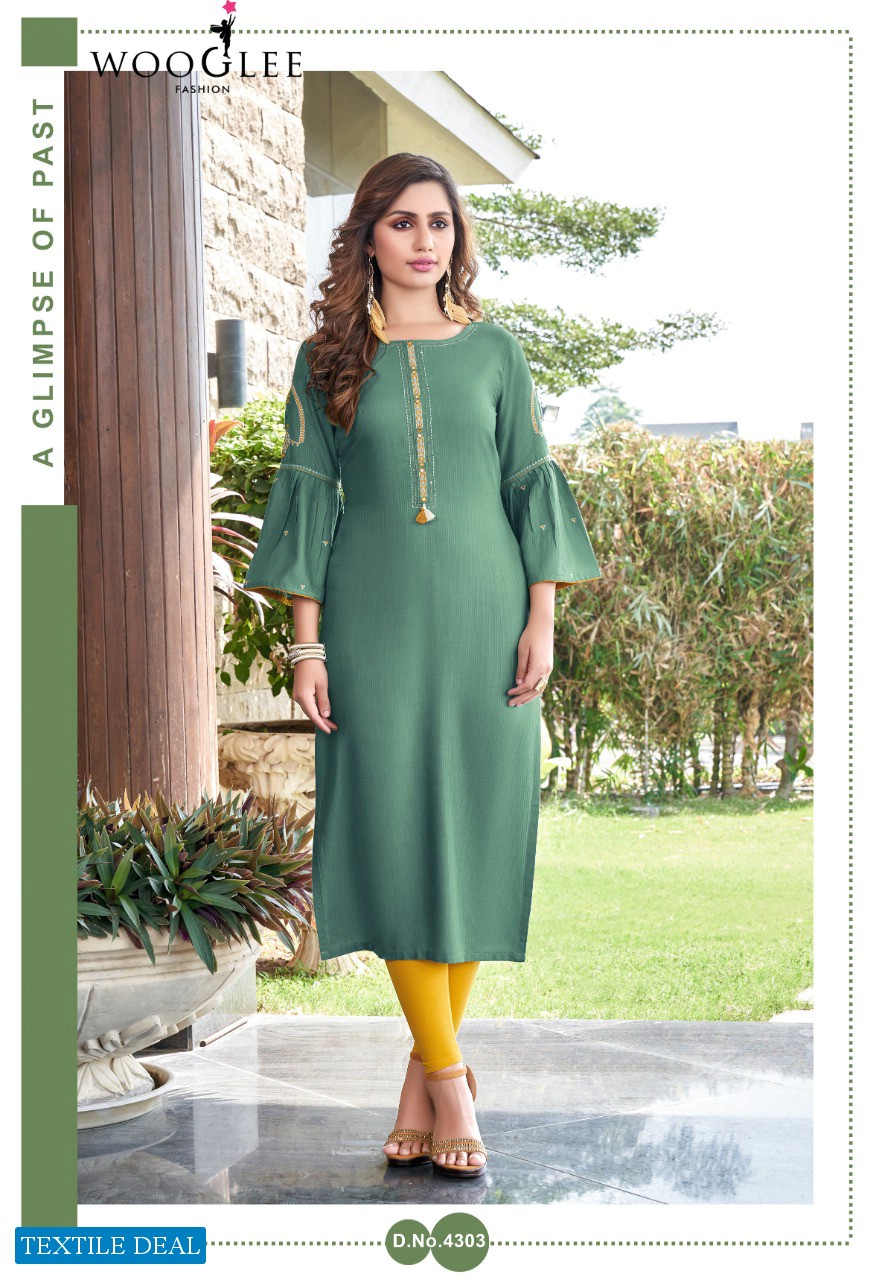 rayon designer kurtis
